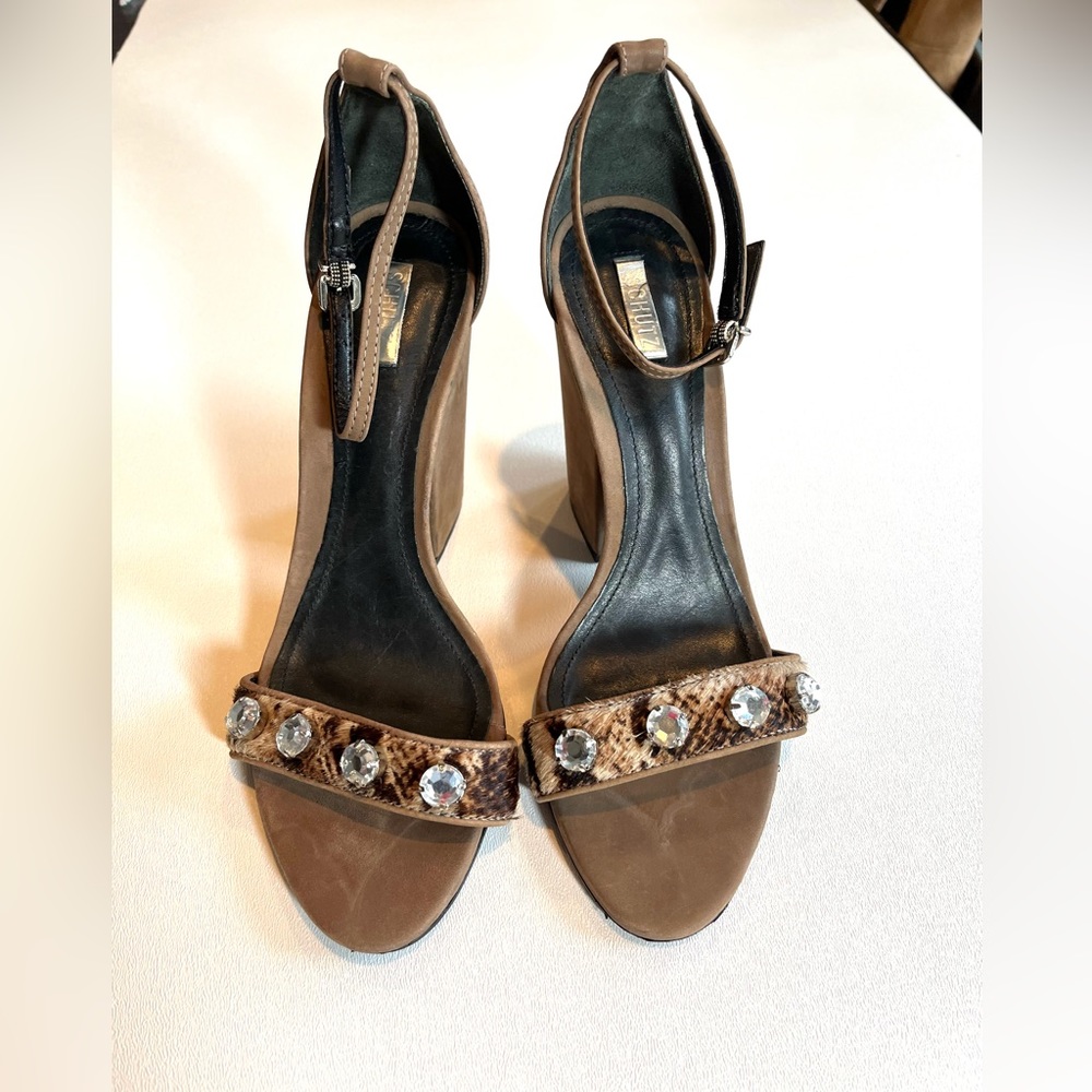 SCHUTZ block heel sandals